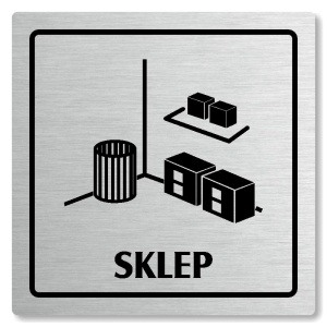 Sklep, 80x80mm, stříbrná, Arizona